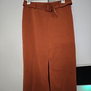 Express rust orange skirt